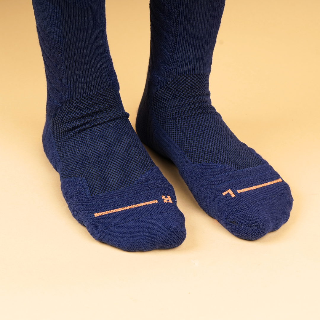 ProFlex Premium Long Sports Socks - Navy Blue