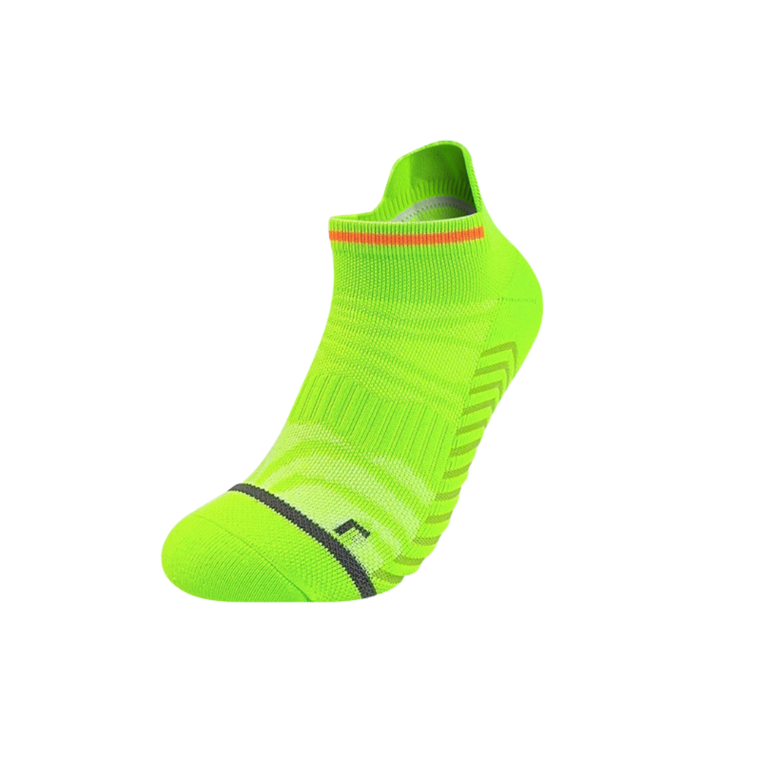 EliteGrip Premium Sports Ankle Socks - Neon Green