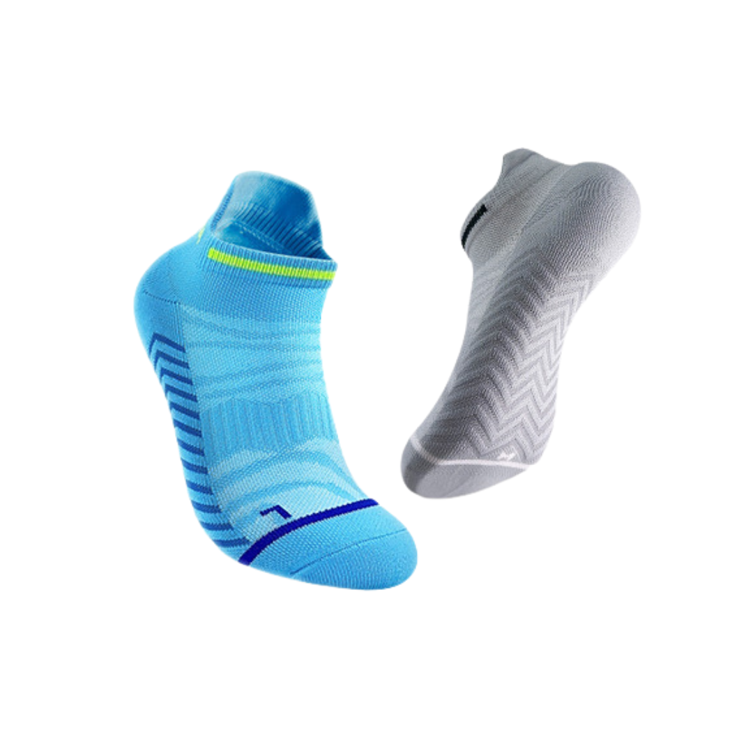 EliteGrip Premium Sports Ankle Socks - Grey
