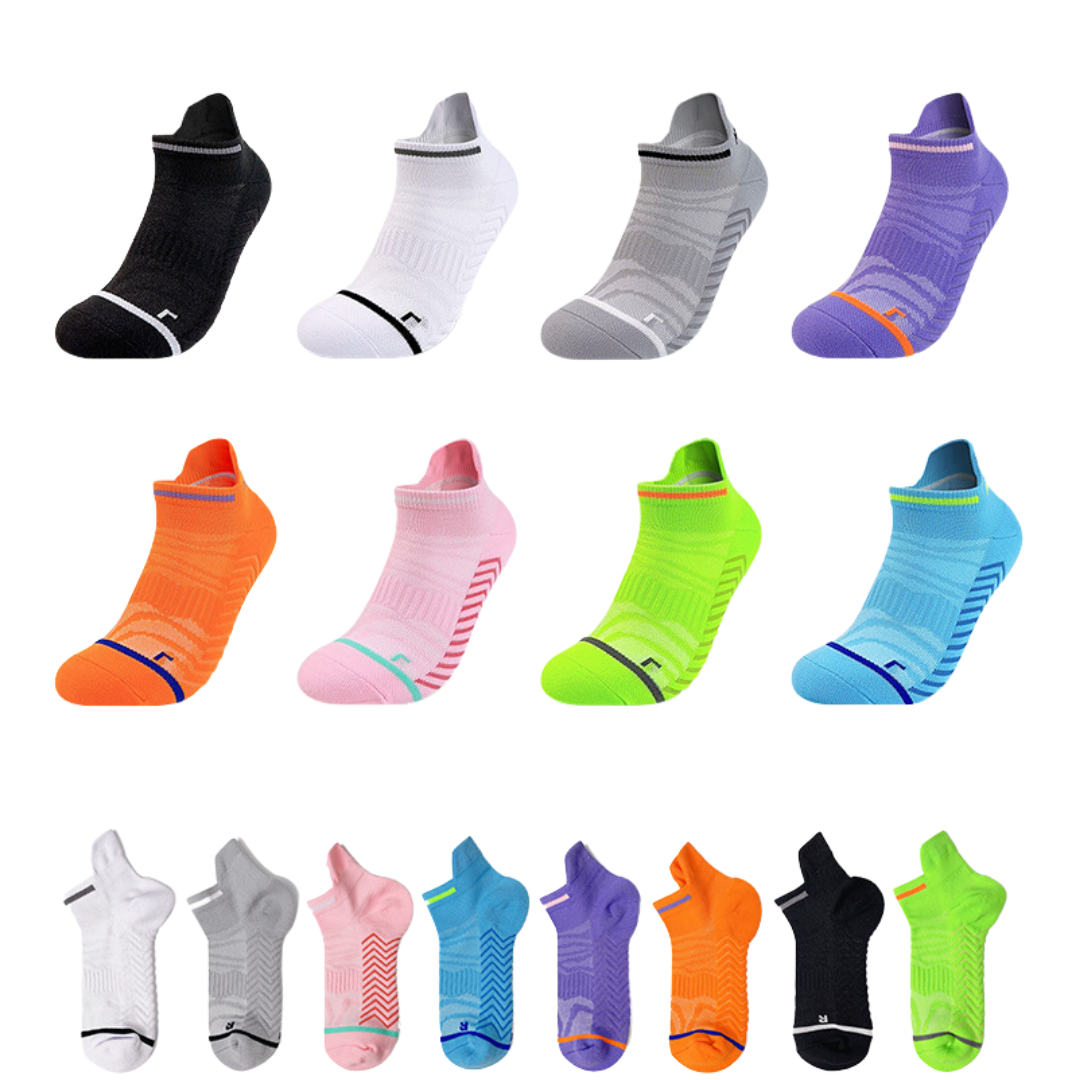 EliteGrip Premium Sports Ankle Socks - Pink