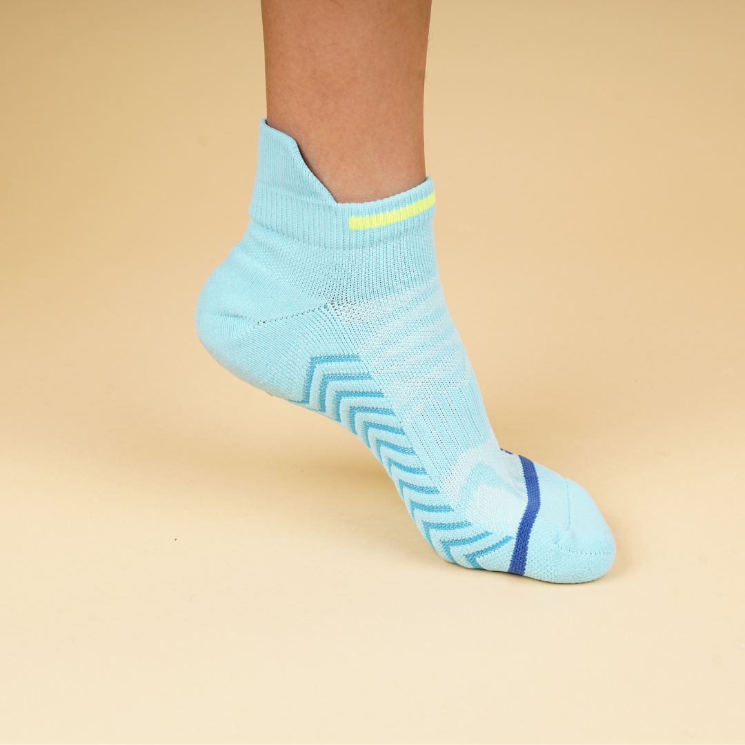 EliteGrip Premium Sports Ankle Socks - Blue