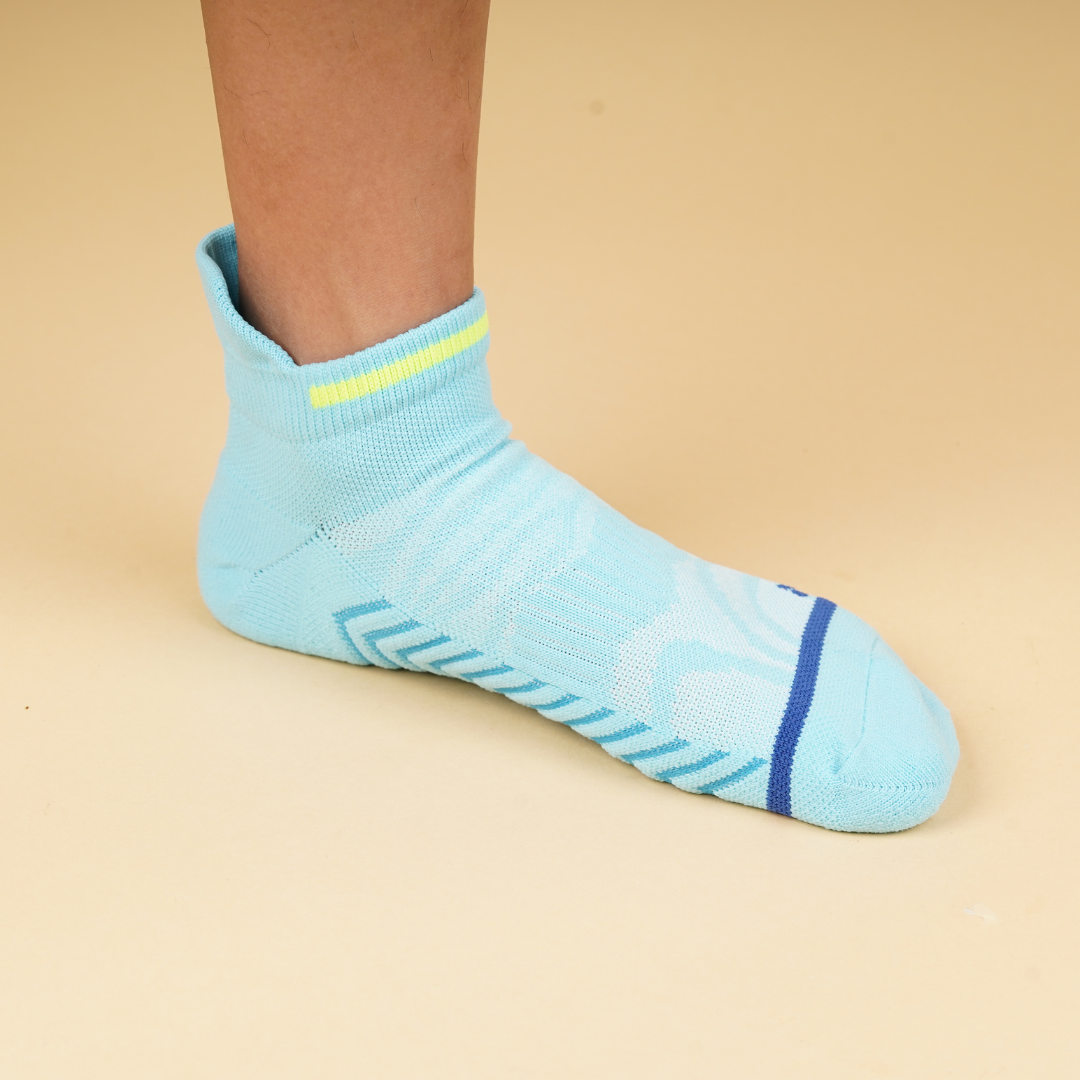 EliteGrip Premium Sports Ankle Socks - Blue