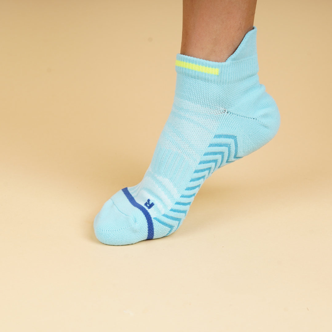 EliteGrip Premium Sports Ankle Socks - Blue