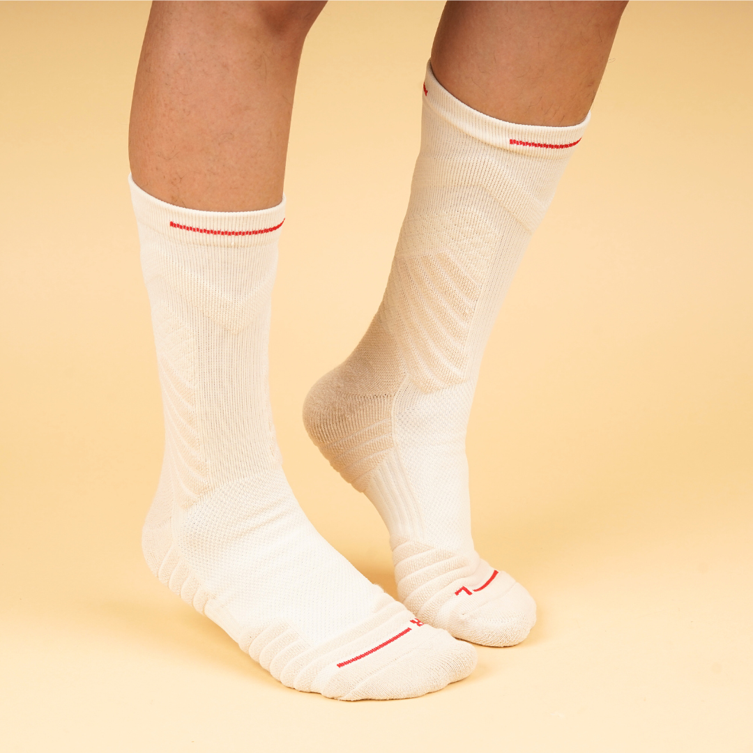ProFlex Premium Long Sports Socks - Beige