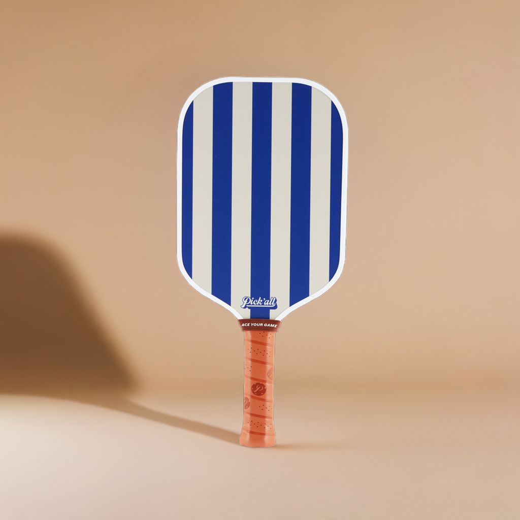 Pick’all Raw Carbon Fiber Strong Spin & Power Surface | Thermoformed Long Face 16MM Ace Series Pickleball Paddle - Nautics