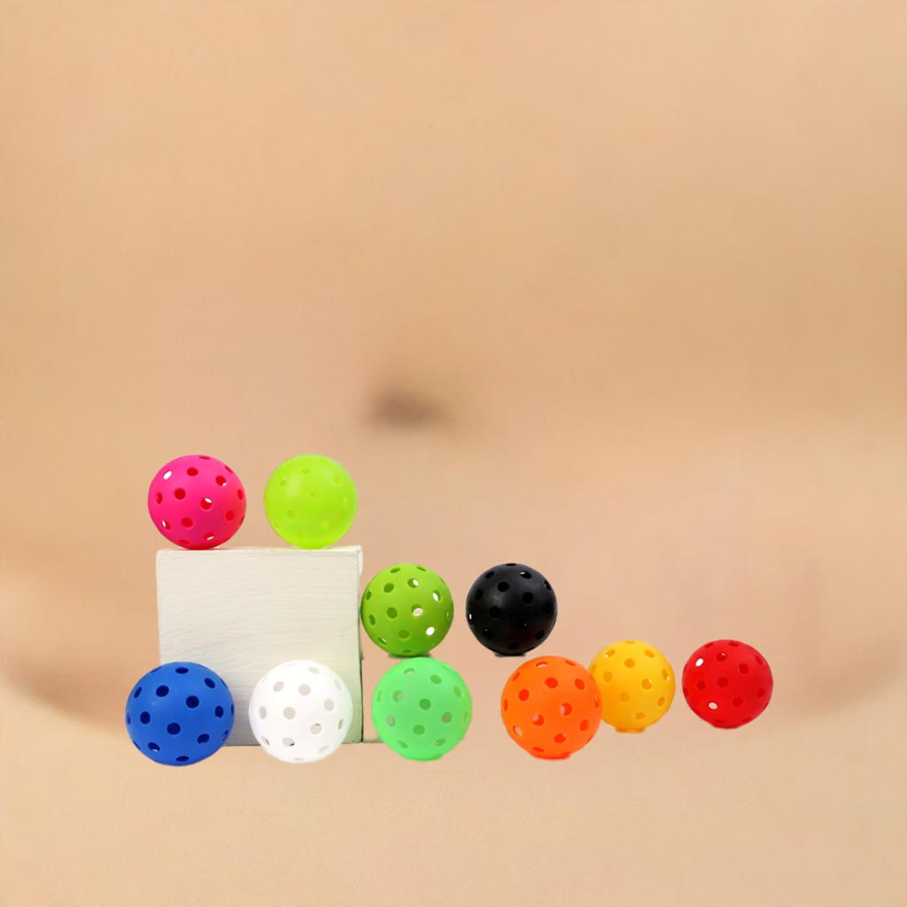 Pick’all Outdoor Pickleball Balls StormX40 | 40 Holes | Premium Balls - Multicolors - Pack of 3