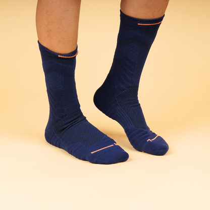 ProFlex Premium Long Sports Socks - Navy Blue