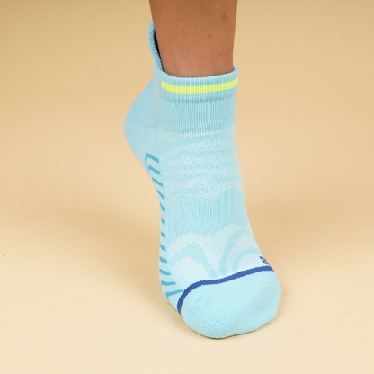 EliteGrip Premium Sports Ankle Socks - Blue