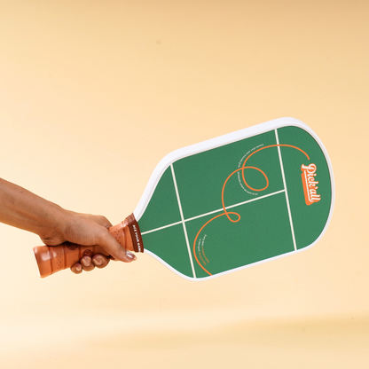 Pick’all Fiber Glass Thermoformed Wide Face 16MM Leisure Series Pickleball Paddle Courtside